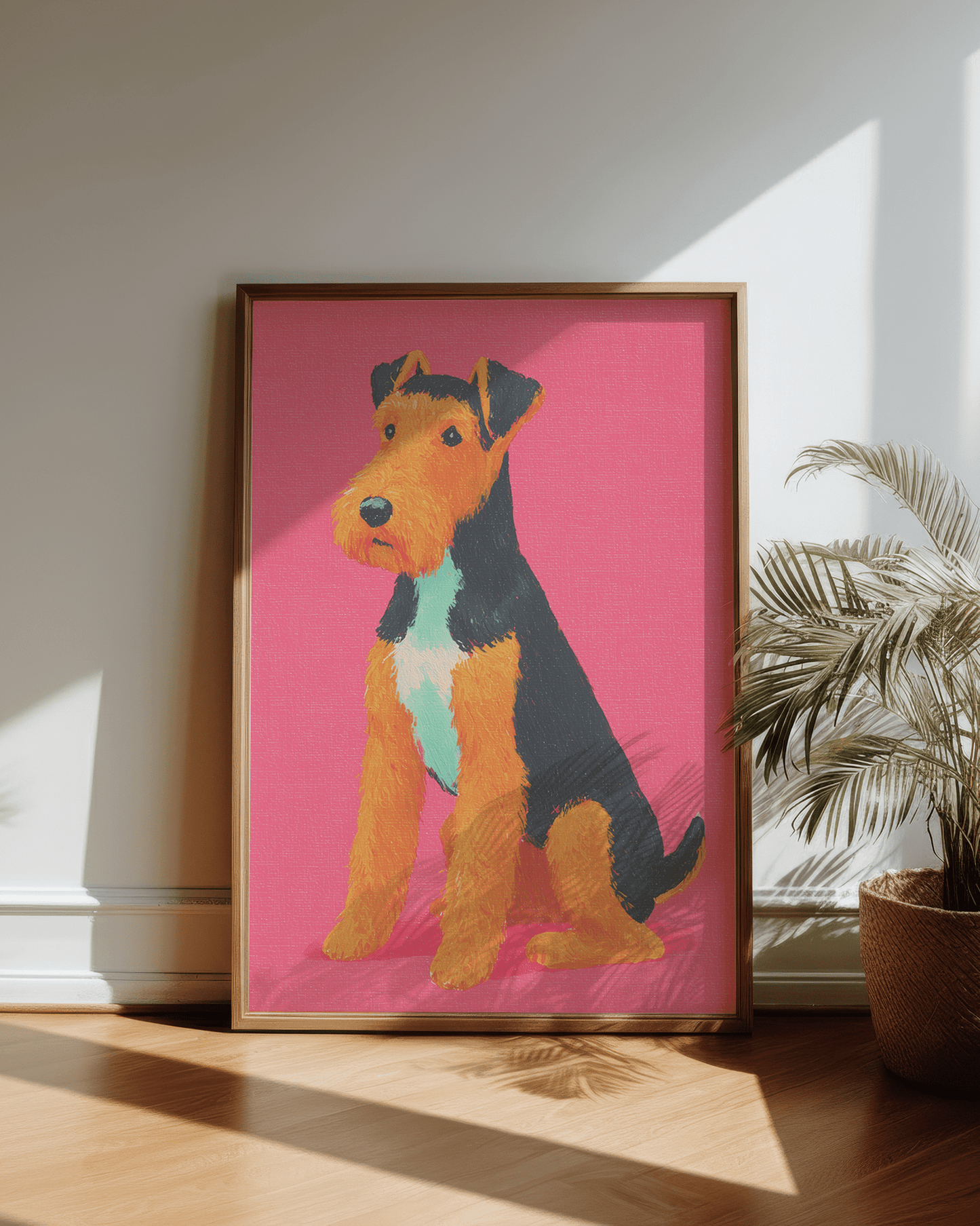 Airedale Terrier Poster | Personalised Airedale Wall Art | Dog Breed Print
