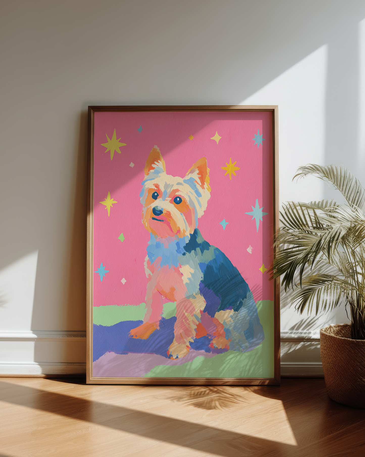 Yorkshire Terrier Wall Art | Personalised Yorkie Print | Cute Dog Breed Poster