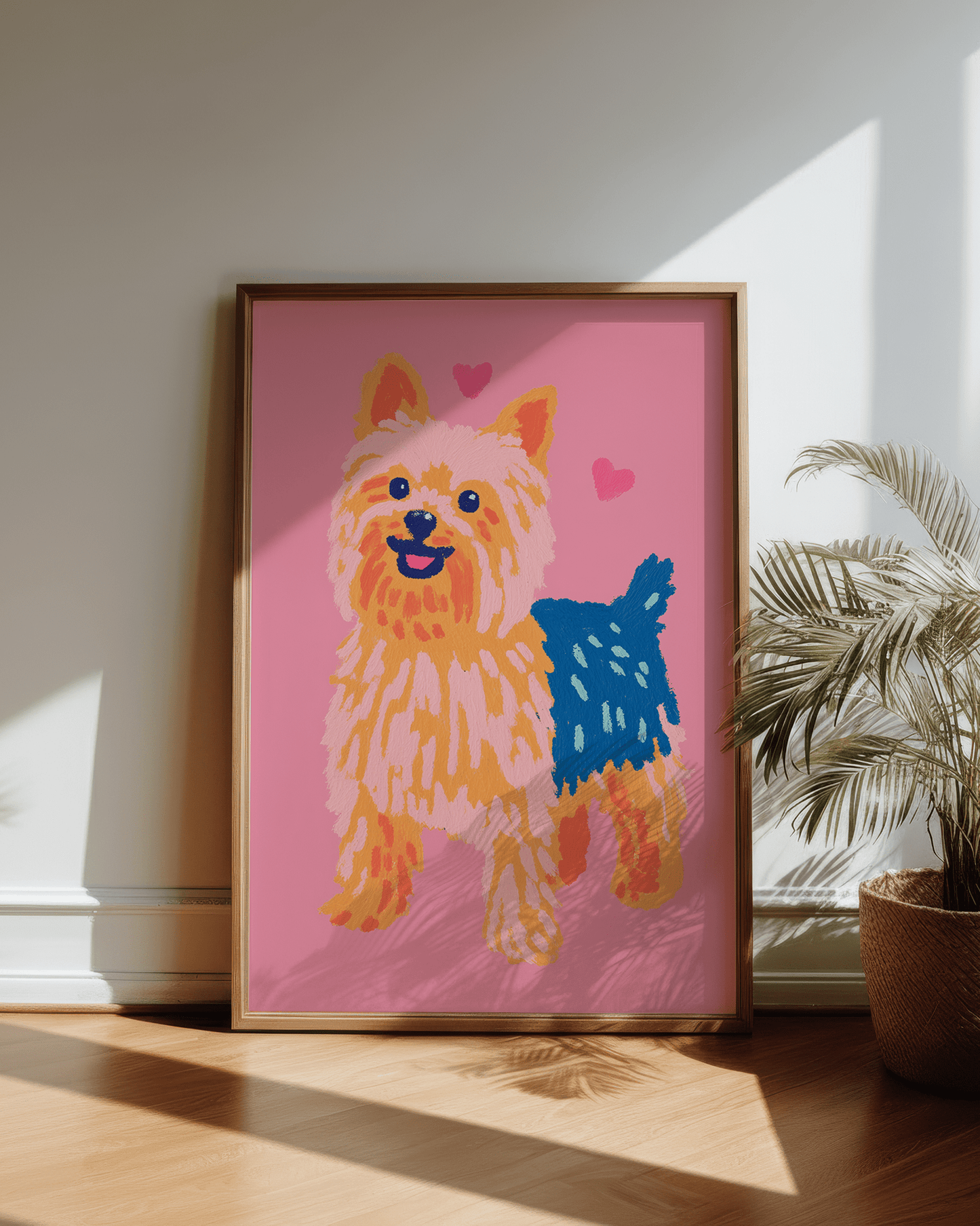 Yorkshire Terrier Wall Art | Personalised Yorkie Poster | Cute Dog Breed Art Print