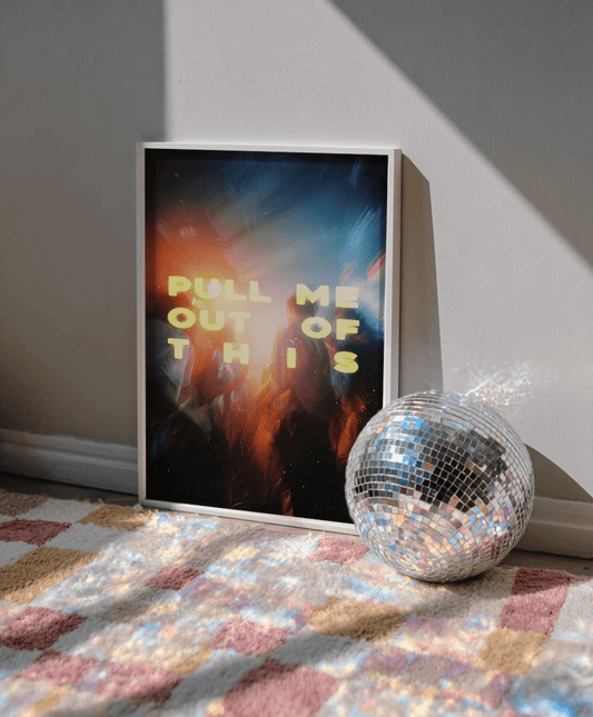 Fred Again Poster Print | Delilah "Pull Me Out of This" | Music Lyrics Wall Art